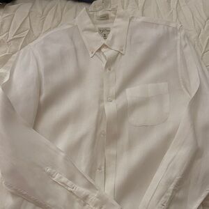 J. Crew Men's Crisp White Dress Shirt